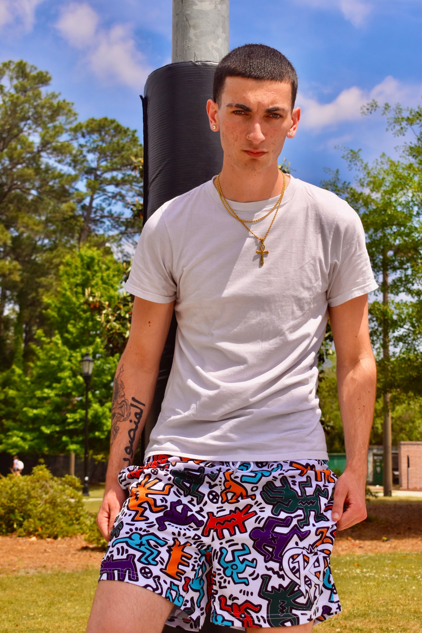 King’s Prime Shorts - WHITE Mesh