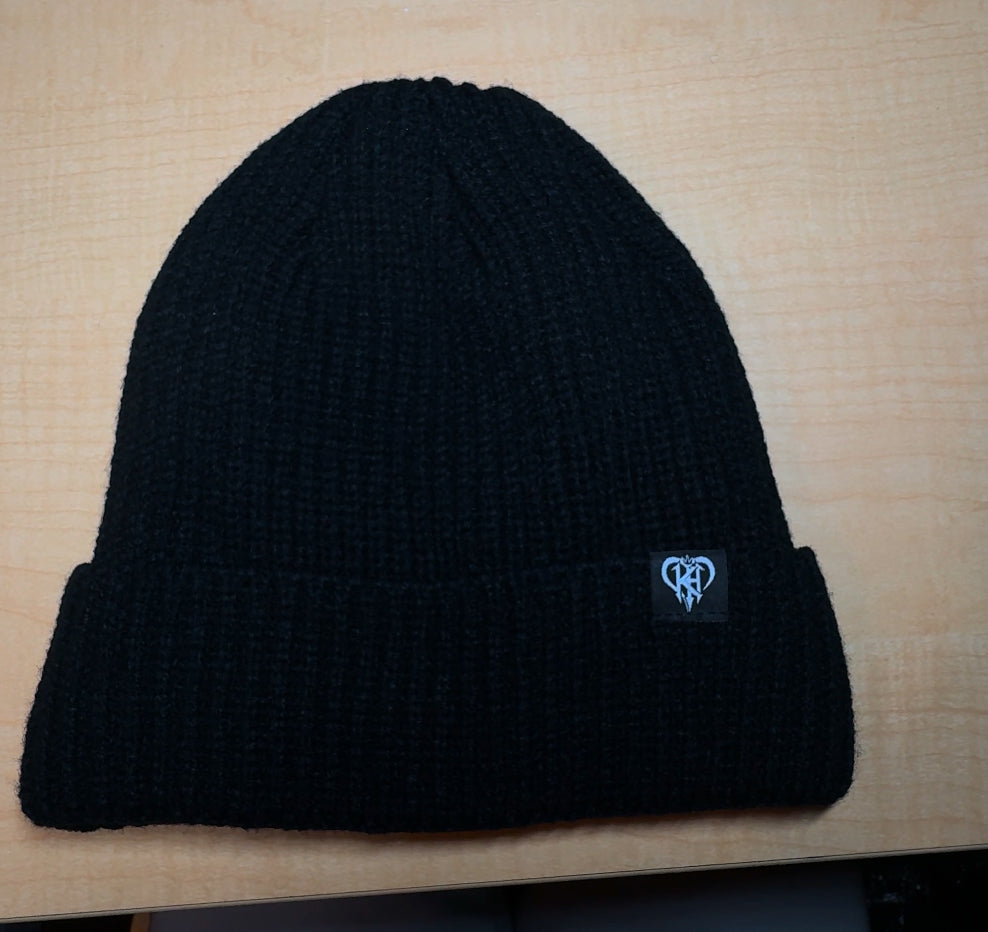 Black satin lined beanie