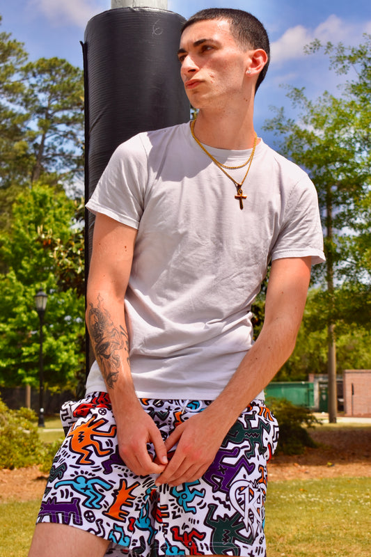 King’s Prime Shorts - WHITE Mesh